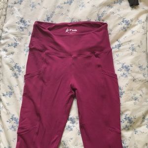 Ptula pomegranate Nicole leggings Size M